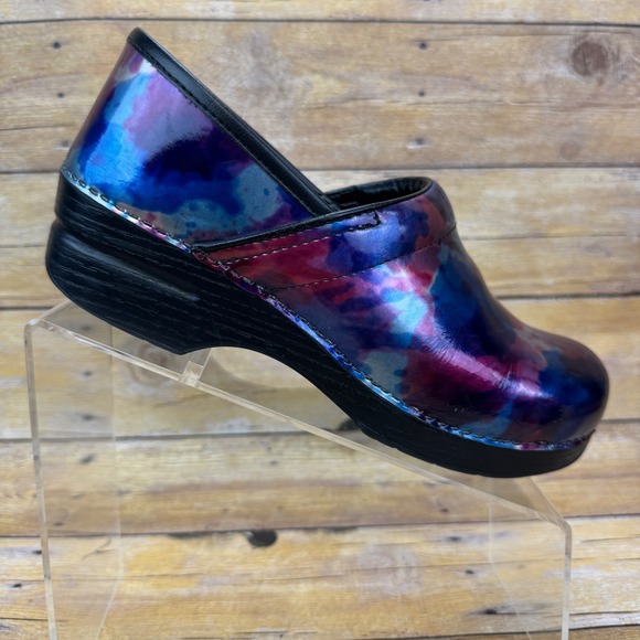 Dansko Clogs Womens 40 EU (9.5-10) Multicolor Leather Professional Nursing Y2K - Picture 2 of 16